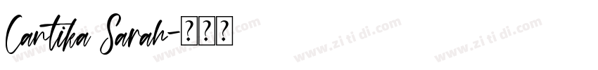 Cantika Sarah字体转换